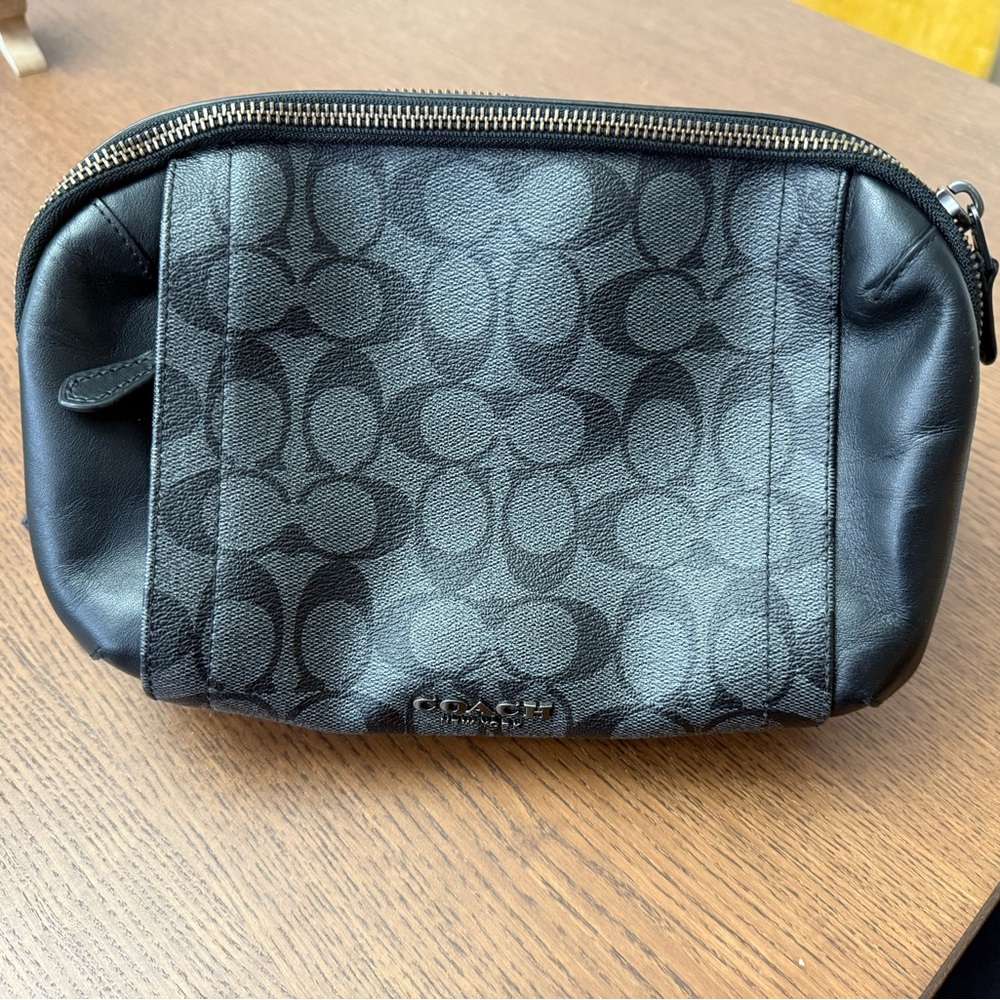 Coach Black Signature Belt Bag